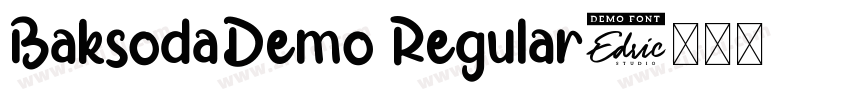 BaksodaDemo Regular字体转换